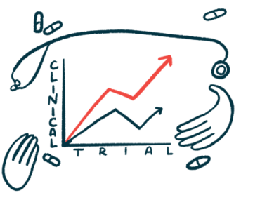 GPH101 trial enrolls first patient | Sickle Cell Disease News | Illustration of line chart labeled clinical trial