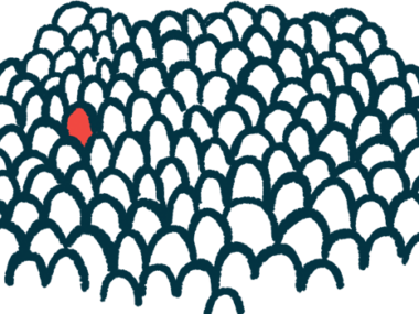 Light Up for Rare | Rare Disease Day | illustration of one person highlighted in a crowd