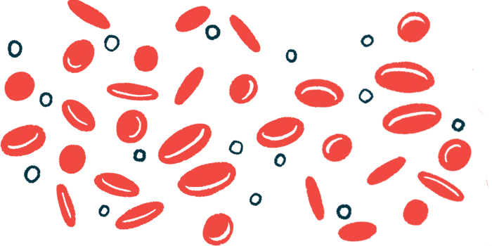 Red blood cells are shown in an illustration.