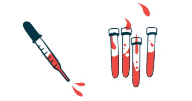 An illustration of blood in vials and a pipette.