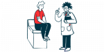male fertility | Sickle Cell Disease News | illustration of doctor talking to patient