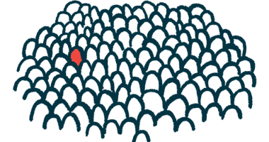 An iIllustration of a lone rare person in a crowd.