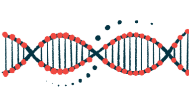 This is an illustration of a DNA strand.