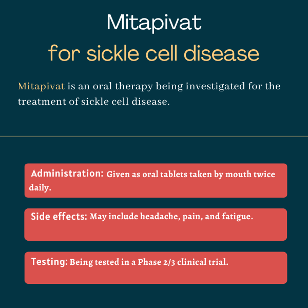 Mitapivat for sickle cell disease