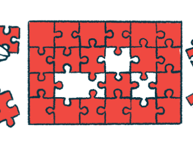Illustration of hands placing red puzzle pieces into a larger puzzle with several missing pieces.