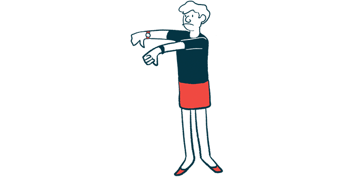 A person is seen giving a thumbs-down sign with each hand.